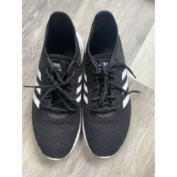 Adidas Women's Cloudfoam QT Flex W Running Shoes CG5762 Core Black White Sz 8.5 - Picture 8 of 10